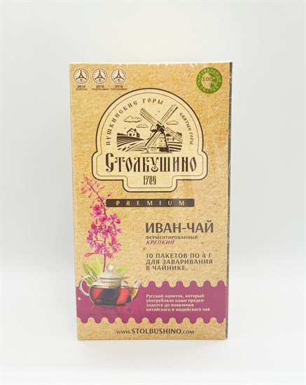 Чай ™ "Столбушинский" пакетированный, ферментированный Иван-чай  (10 пакетов по 4 г.) - фото 10232