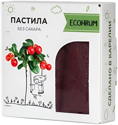 Пастила ™ "ECOHRUM" Брусника, 40 гр VM-00012288 - фото 10481