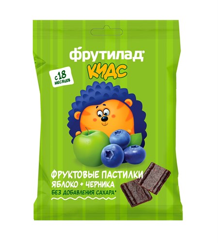 Фруктовые пастилки ™ "Фрутилад KIDS" яблоко+черника, 30 гр VM-00012435 - фото 10502