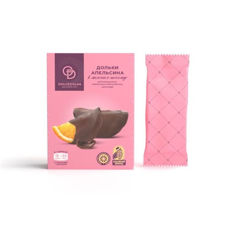 Дольки апельсина ™ "DOLCEDOLKA" в горьком шоколаде, 64 гр. VM-00012235 Дольки апельсина ™ "DOLCEDOLKA" в горьком шоколаде, 64 гр. VM-00012235
