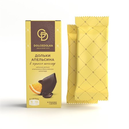 Дольки апельсина ™ "DOLCEDOLKA" в молочном  шоколаде, 32 гр. VM-00012238 Дольки апельсина ™ "DOLCEDOLKA" в молочном  шоколаде, 32 гр. VM-00012238