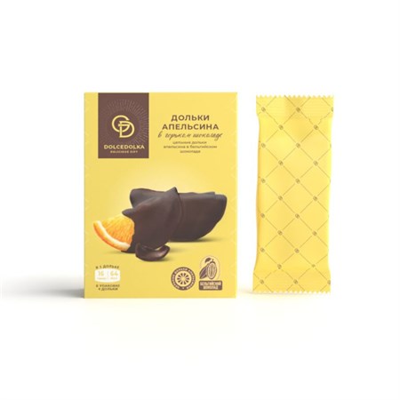 Дольки апельсина ™ "DOLCEDOLKA" в молочном  шоколаде, 64 гр. VM-00012236 Дольки апельсина ™ "DOLCEDOLKA" в молочном  шоколаде, 64 гр. VM-00012236