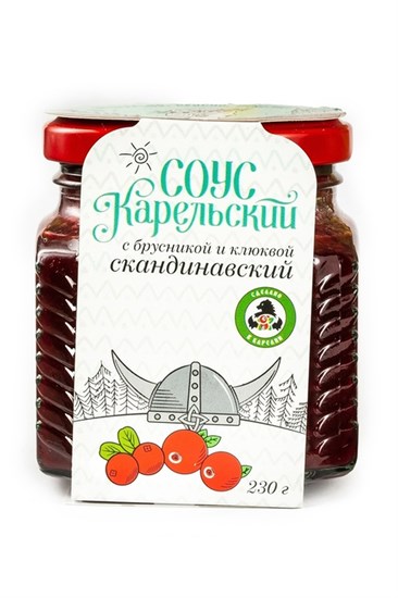 Соус ™"Мама Карелия" с брусникой и клюквой "Скандинаский", 230 гр VM-00013041 - фото 11047