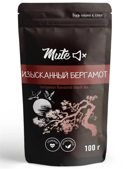 Чай ™ "MUTE" Черный изысканный бергамот, 100 г VM-00012796 - фото 11483