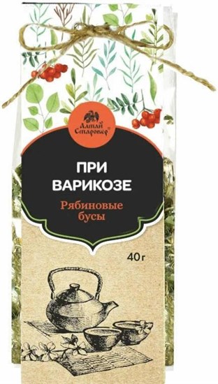 Чай ™ "Алтай Старовер" "Рябиновые бусы" (противоварикозный) 40 гр. VM-00001069 - фото 11502