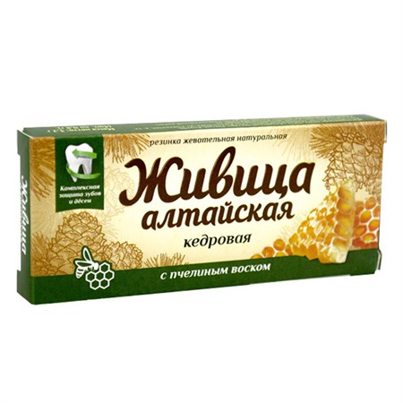 Живица ™ "Алтайский нектар" "Алтайская" с пчелиным воском без добавок, блистер 0,8 гр.№4 VM-00013525 - фото 11523