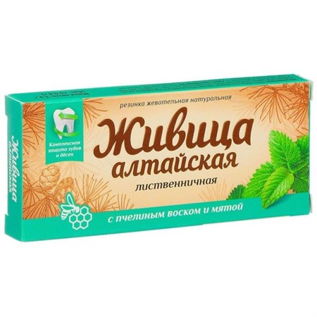 Живица ™ "Алтайский нектар" "Алтайская" с пчелиным воском и мятой,блистер 0,8 гр.№4 VM-00013522 - фото 11524