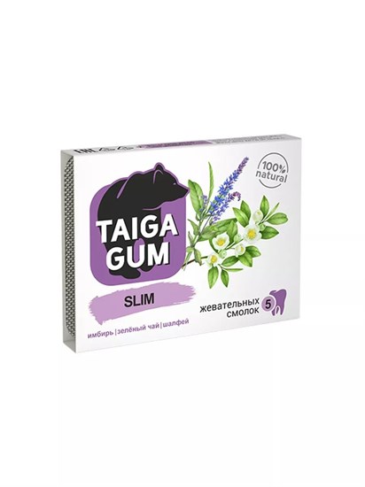 Смолка ™ "Алтайский нектар" "Taiga Gum" SLIM без сахара в растит. пудре, блистер 0,8 гр. №5 VM-00011440 - фото 11534