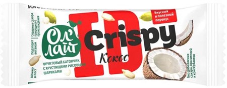 Батончик ™ "Ол Лайт" Crispy кокос, 30 гр. VM-00012726 Батончик ™ "Ол Лайт" Crispy кокос, 30 гр. VM-00012726