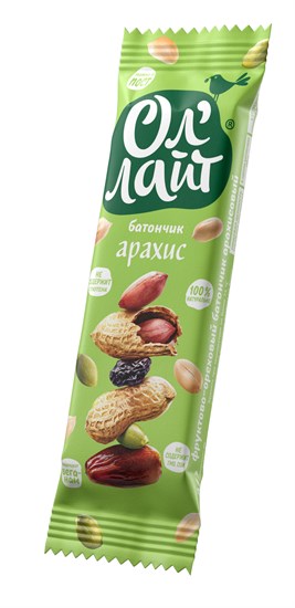 Батончик ™ "Ол Лайт" фруктово-ореховый Арахисовый, 30 гр. VM-00004876