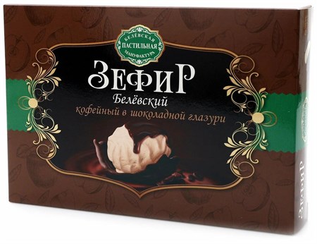 Зефир ™ "Белевская пастильная мануфактура" Ванильный в шоколадной глазури 250 г. VM-00008669