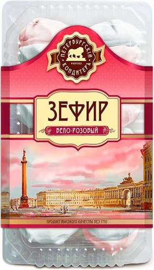 Зефир ™ "Петербургский кондитер" "Бело-розовый" (корекс), 420 гр VM-00012608 Зефир ™ "Петербургский кондитер" "Бело-розовый" (корекс), 420 гр VM-00012608