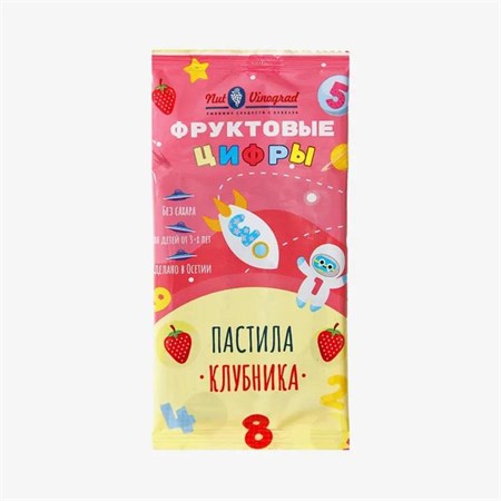 Пастила фруктовая "Nut Vinograd" "Фруктовые цифры" Клубника, 20 гр VM-00012663 Пастила фруктовая "Nut Vinograd" "Фруктовые цифры" Клубника, 20 гр VM-00012663