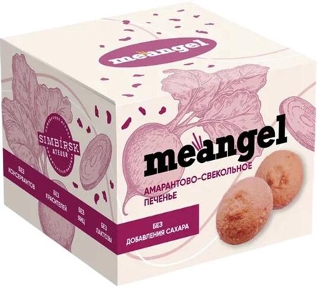 Печенье ™  "meangel" амарантово-свекольное, 100 гр VM-00013223 Печенье ™  "meangel" амарантово-свекольное, 100 гр VM-00013223