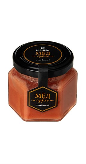 Мед-суфле ™  "Мусихин. Мир меда" с клубникой 150 гр VM-00011046