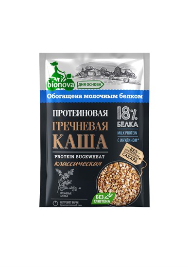 Каша ™ "Bionova" протеиновая гречневая классическая, 40 гр. VM-00004874