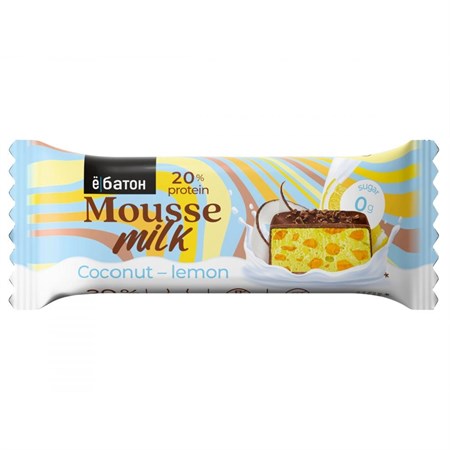 Десерт ™ "Ё батон" Mousse milk Сосonut - lemon, 40 г VM-00013460