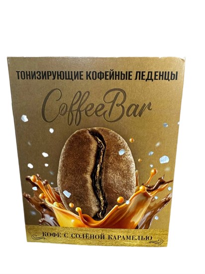 Леденцы тонизирующие  ™ "ЭКОЛ" "CoffeeBar" кофе с соленой карамелью, 32 гр. VM-00013994