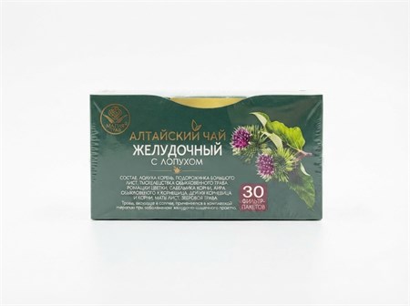 Чай ™ "Алтайский чай" Желудочный с лопухом, 30ф/п*2 гр. УП-00000401