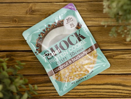 Печенье протеиновое CRIPSY ™  Shoсk Fitnes  Coconut Buckwheat ( Кокос- гречка) 30 гр - фото 7927