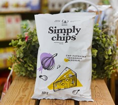 Чипсы ™  Simply chips   картофельные «Сыр Пармезан с чесноком и зеленью», 80 гр
