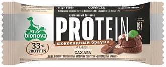 Батончик ™ "Bionova" Protein шоколадный брауни, 50 гр