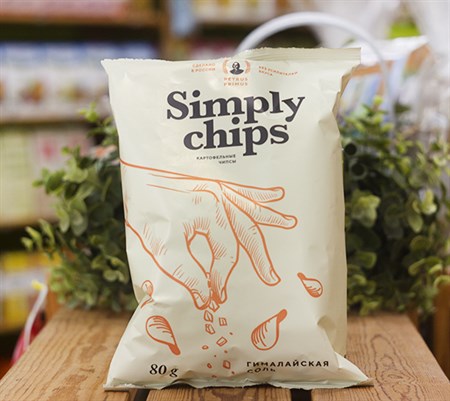 Чипсы ™  Simply chips   «Гималайская соль», 80 гр - фото 10182