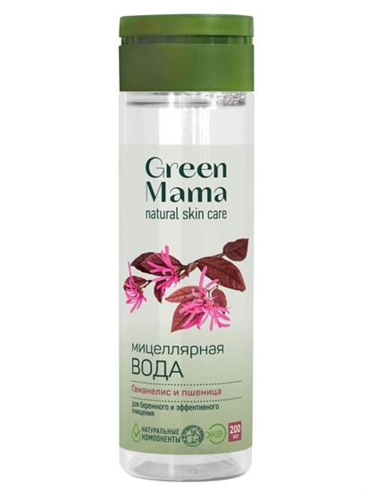 Мицеллярная вода™  Green mama  для бережного и эффективного очищения, 200 мл - фото 10403