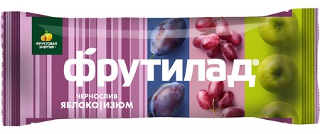 Фруктовый батончик ™ "Фрутилад БАД" c черносливом, яблоком и изюмом, 30 гр VM-00012422 - фото 10497