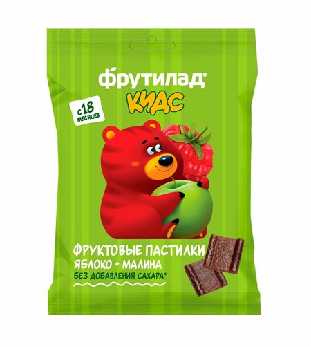 Фруктовые пастилки ™ "Фрутилад KIDS" яблоко+малина, 30 гр VM-00012433 - фото 10501