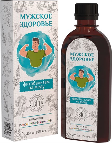Фитобальзам на меду ™ "Алтайский нектар" Мужское здоровье, 220 мл VM-00008881 Фитобальзам на меду ™ "Алтайский нектар" Мужское здоровье, 220 мл VM-00008881