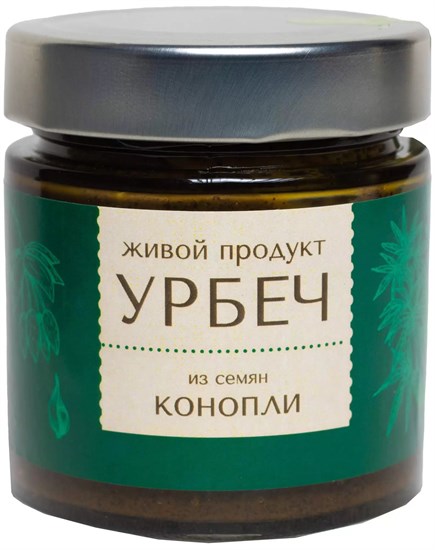 Урбеч ™ "Живой продукт" из СЕМЯН КОНОПЛИ 200 гр. VM-00012723 - фото 10585