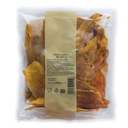 Манго сушеное без сахара 250г. VM-00009002