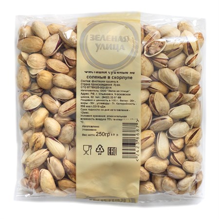 Фисташки сушеные не соленые в скорлупе 250г. VM-00003868 Фисташки сушеные не соленые в скорлупе 250г. VM-00003868