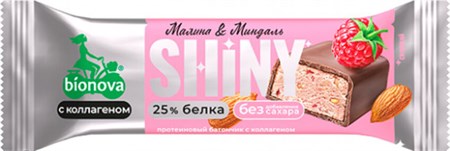 Батончики ™ "Bionova Shiny" Малина и миндаль, 40 гр VM-00013592 - фото 11259