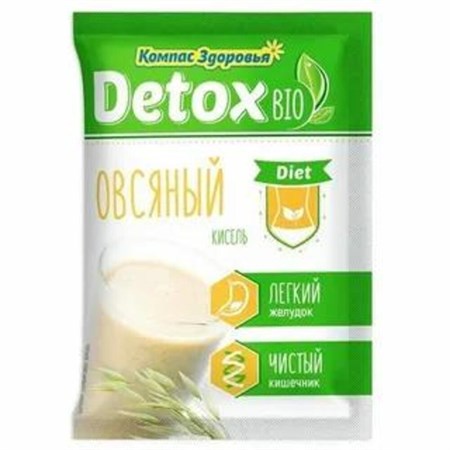 Кисель овсяно-льняной™ "Компас Здоровья"  detox bio DIET овсяный 25 гр VM-00006929 - фото 11325