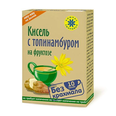 Кисель овсяный заварной с фруктозой ™ "Компас Здоровья" С топинамбуром, 150 гр VM-00013356 - фото 11331