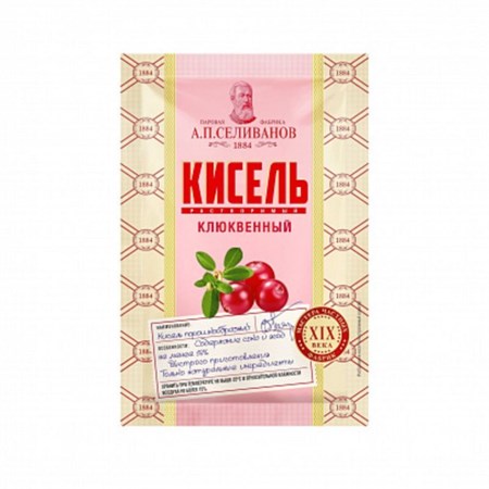 Кисель ™ "А.П. Селиванов" Клюква пакет 25 гр. VM-00011008 - фото 11341