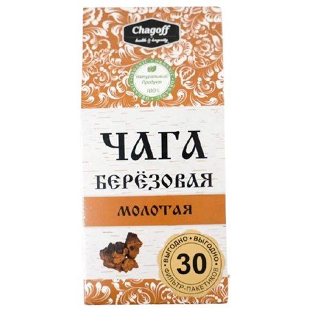 Напиток чайный ™ "Chagoff" "Чага берёзовая молотая" 30 ф/п по 2 гр VM-00009916 - фото 11404