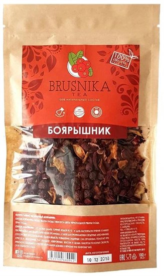 Чай фруктовый ™ "BRUSNIKA TEA" Боярышник 100 гр. VM-00006563 - фото 11443