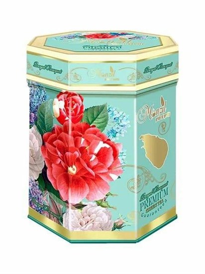 Чай ™ "Monzil" крупнолистовой цейлонский зеленый «Королевский букет» зеленая ж/б, 100 г VM-00013210 - фото 11452