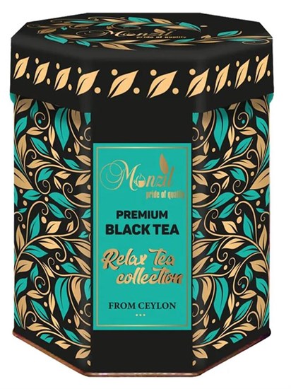 Чай ™ "Monzil"«Relax tea collection»цейлонский черный крупнолистовой "После бала" черная ж/б, 200 г VM-00013203 - фото 11458