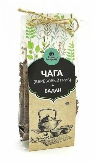 Чай ™ "Алтай Старовер" "Чага с баданом" 40 гр. VM-00001057 - фото 11507