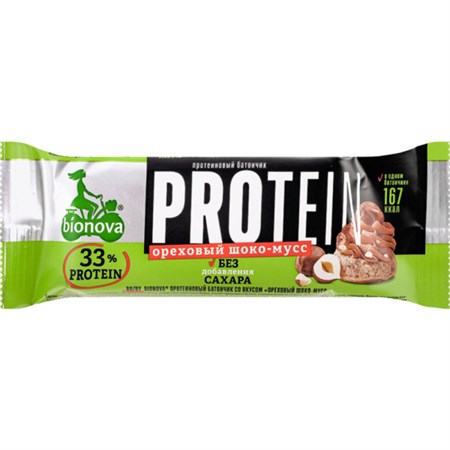 Батончик ™ "Bionova" Protein ореховый шоко-мусс, 50 гр VM-00012697