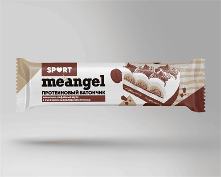 Батончик протеиновый ™ "Meangel" ванильно-кофейный мусс с кусочками шоколадного печенья, 30 гр VM-00013714 - фото 11574