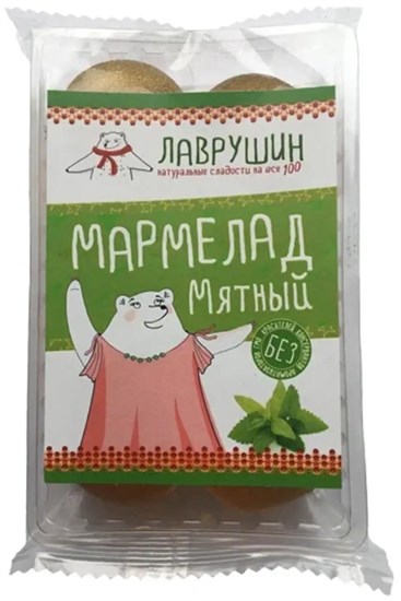 Мармелад ™ "Лаврушин" Мятный, ф/п  95 гр. VM-00012676