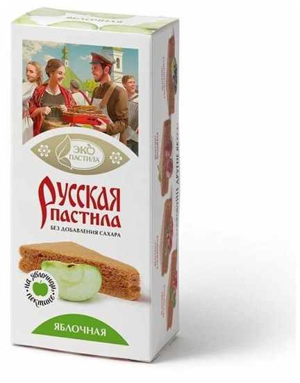 Пастила ™ "Экопастила" Русская Яблочная, 45 гр VM-00013033