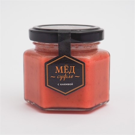 Мед-суфле ™  "Мусихин. Мир меда" с клюквой 150 гр VM-00011044 - фото 12060