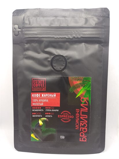 Кофе ™ "ESTATE COFFEE" БРАЗИЛИЯ Можиана молотый 150 гр. VM-00012657 Кофе ™ "ESTATE COFFEE" БРАЗИЛИЯ Можиана молотый 150 гр. VM-00012657