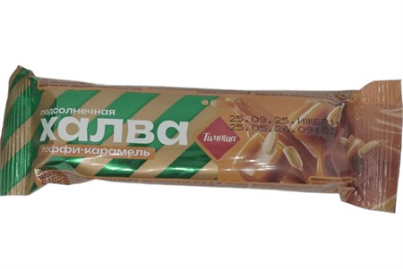 Батончик- халва ™ "Тимоша" подсолнечная  тоффи-карамель, 50 гр VM-00013755